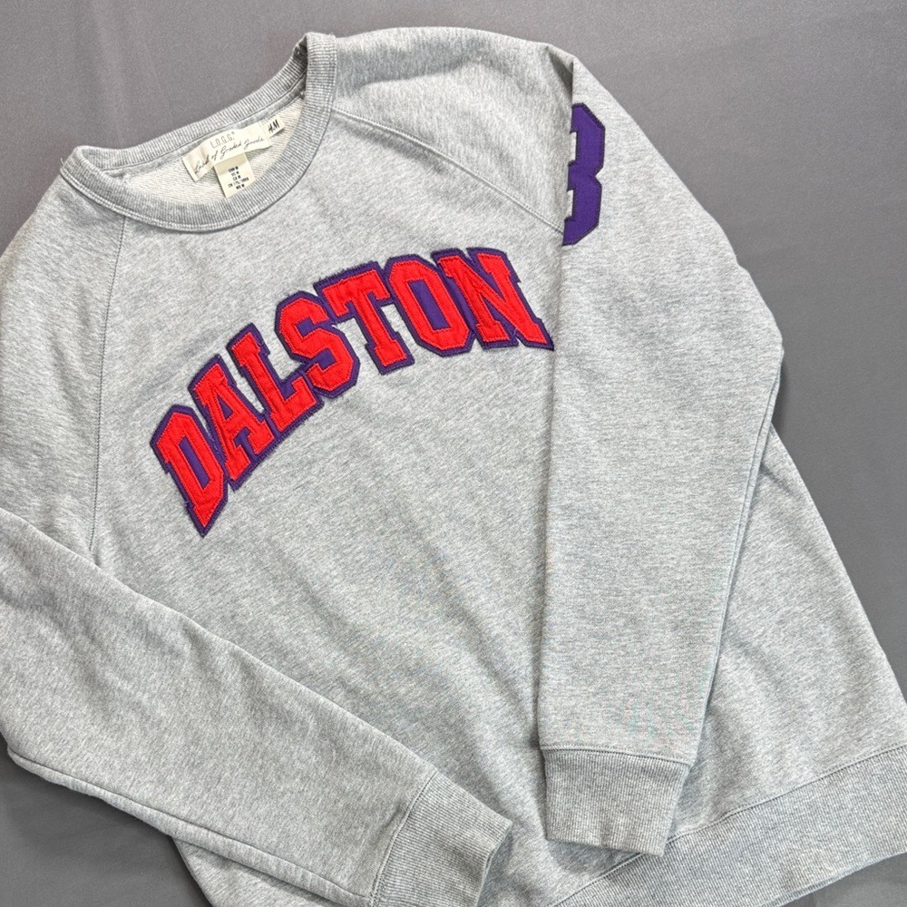 HM LOGG Mens‎ Medium Gray Dalston Graphic Crewneck Sweatshirt